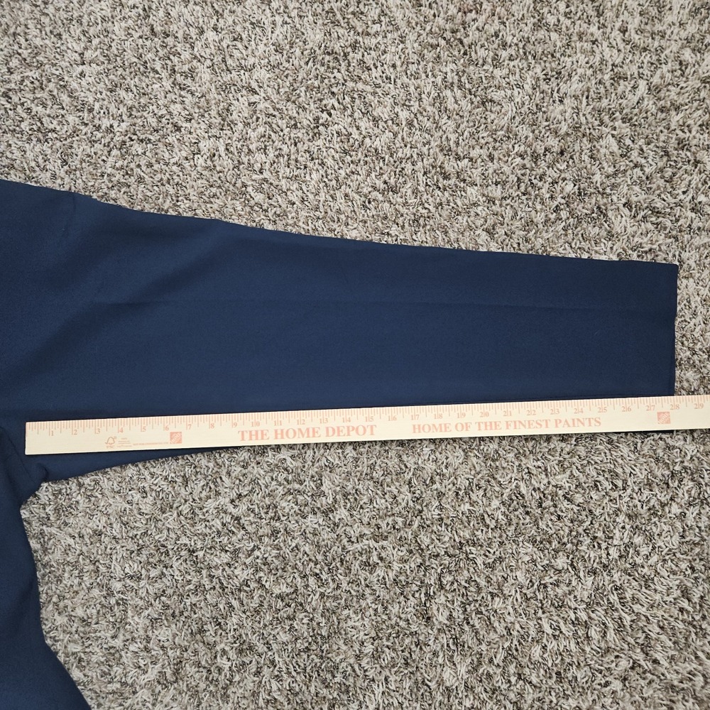 Talbots Hampshire Ankle Pants Navy Size 14 Minimalist Office Core Corpcore Chic - Picture 10 of 13